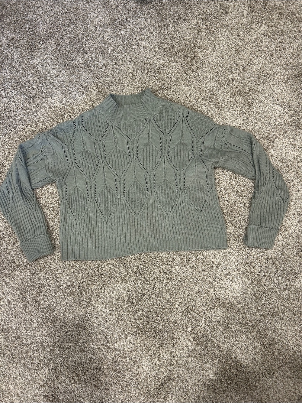 Mock Neck Knit Sweater